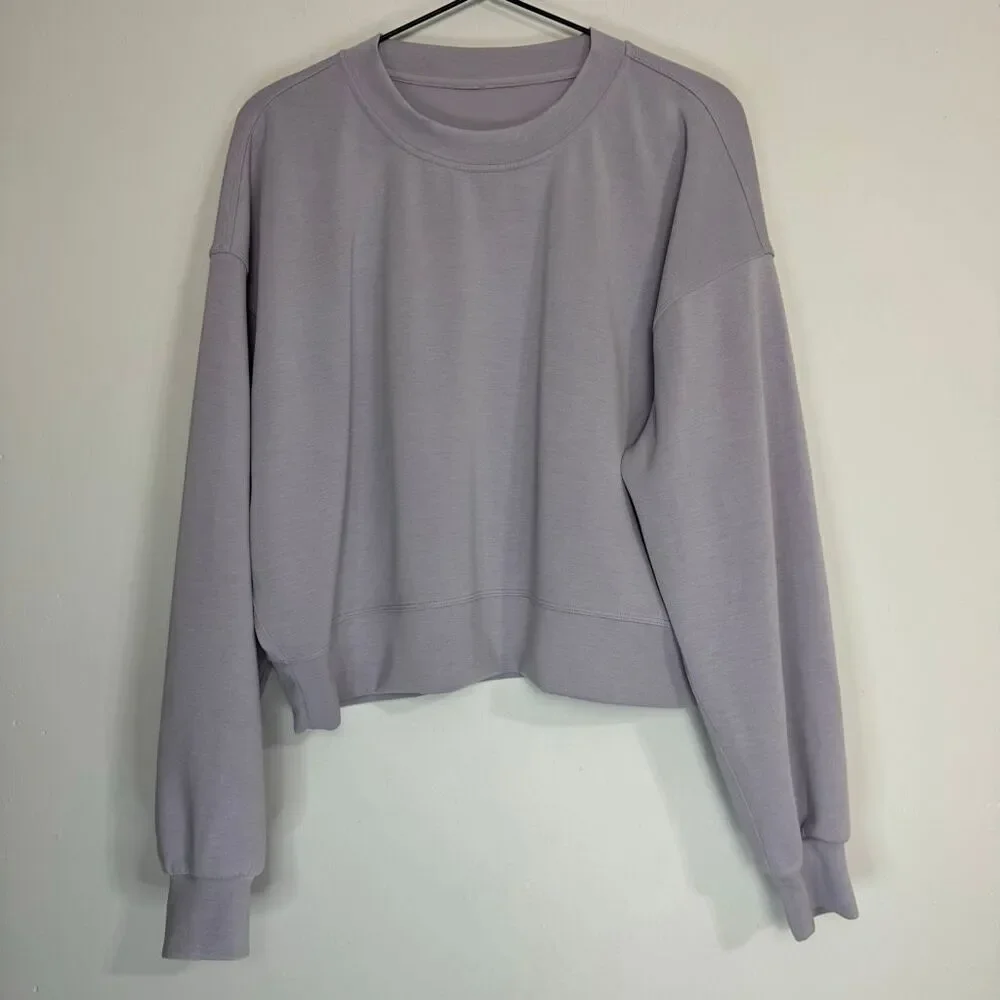 Lululemon Perfectly Oversized Cropped Crew Softstreme 8